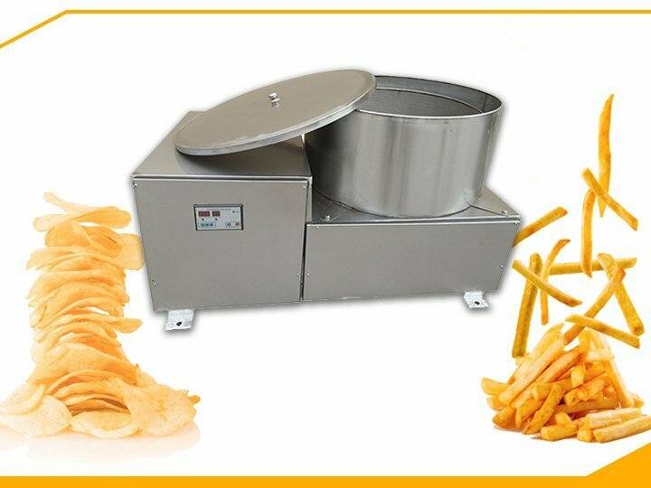 Centrifugal potato chips deoiling machine machine