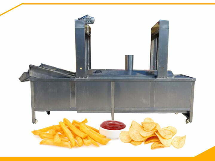 French fries continuous frying machine machine