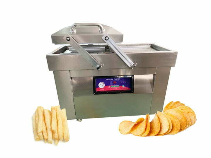 Potato chips and fries packaging machine machine