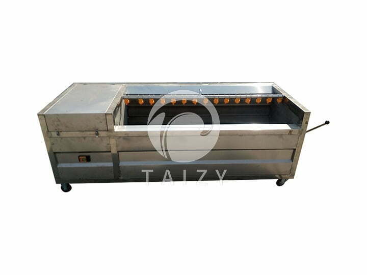 commercial potato washing and peeling machine