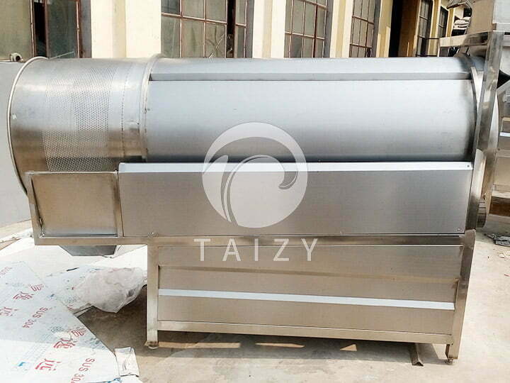 rotary flavoring machine for seasoning potato chips