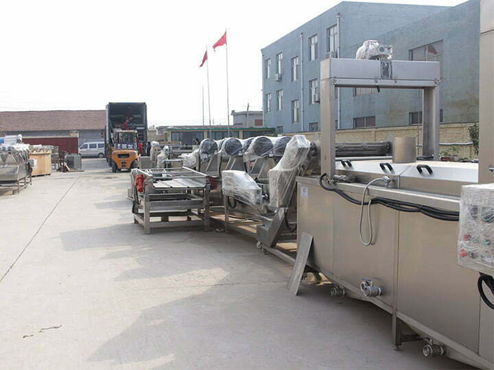 The customer from Iraq bought 200kg/h fully automatic French fries production line