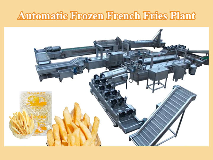 Automatic Frozen French Fries Production Line machine