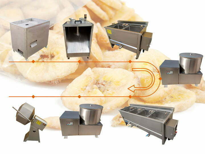 small banana chip production line