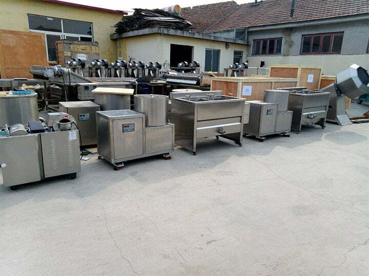semi automatic potato chips processing line