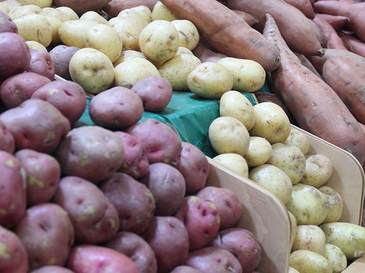 various kinds of potatoes