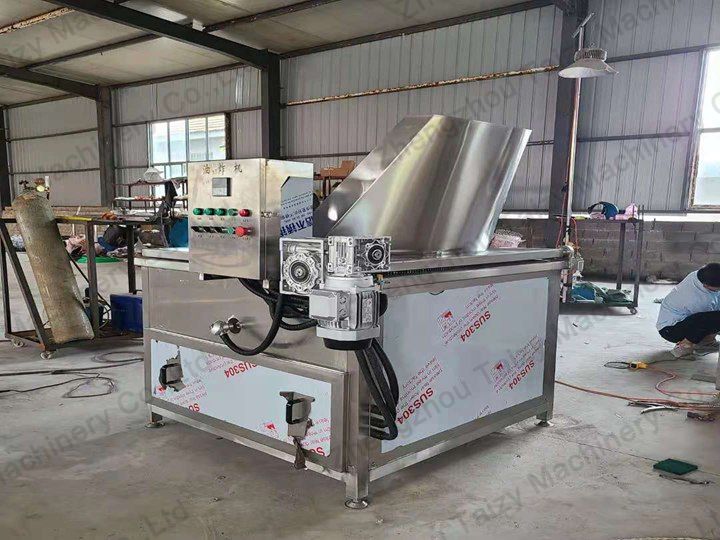 automatic potato chips frying machine