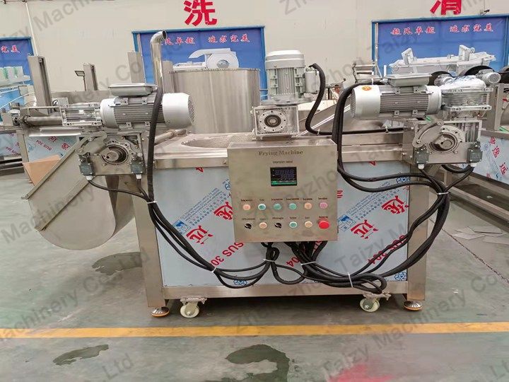batch type fryer for potato chips and french fries