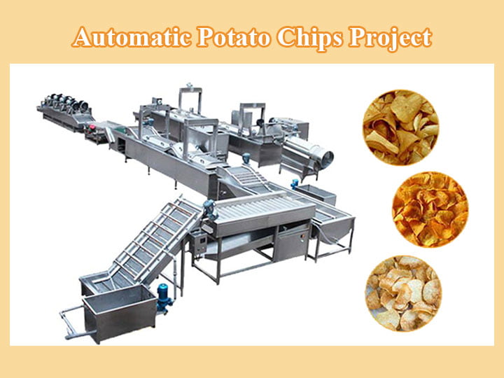 Potato chips processing machine for chips manufacturing machine