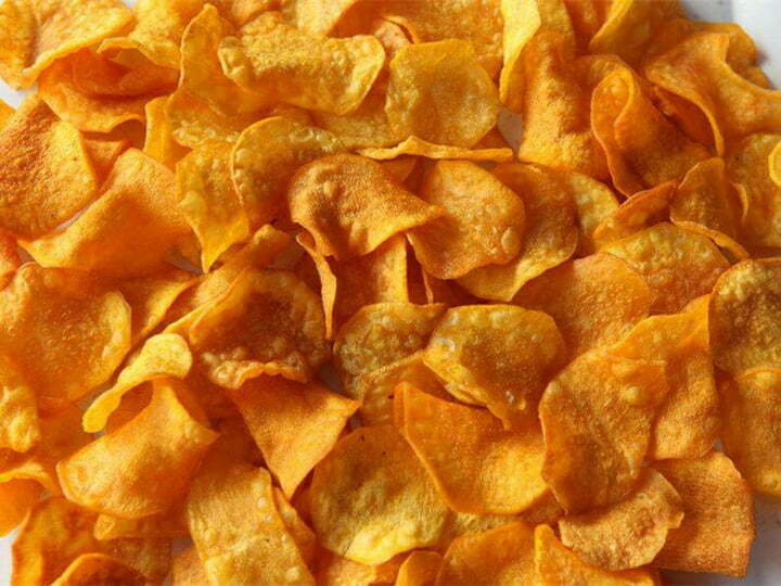 How to make sweet potato chips with the potato chips making machine