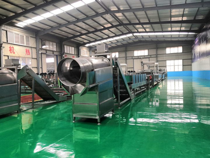 whole set of potato chips production lines in Taizy factory