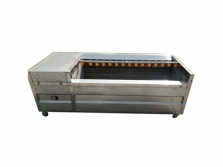 Potato washing and peeling machinery