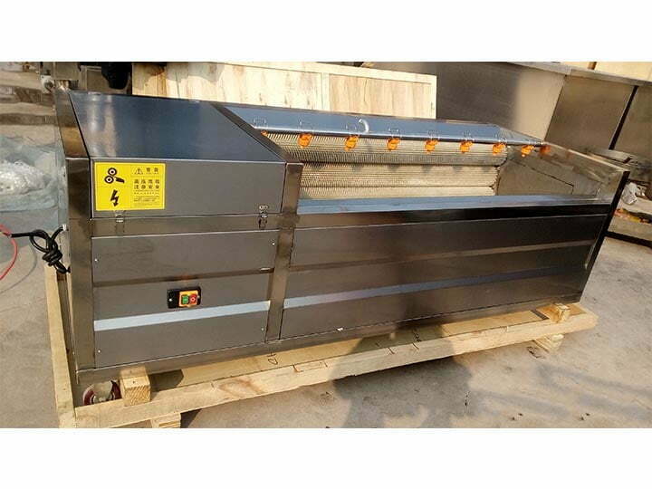 Potato washing peeling machine shipped to South Africa