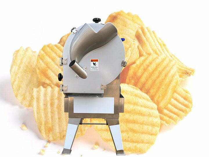 How to make crinkle-cut chips with a potato slicer machine?