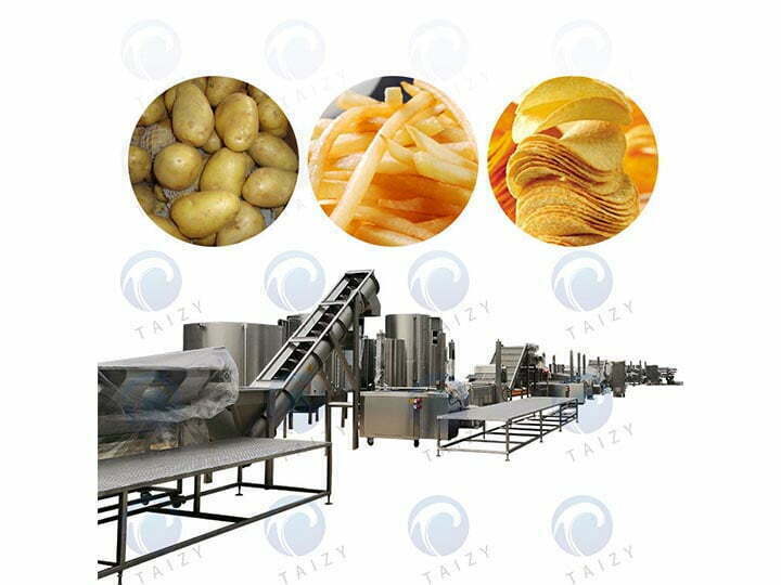 200kg/h potato chips making machine in South Africa machine