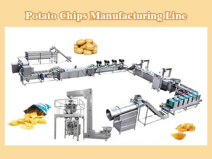 Industrial potato chips making machine 200 kg/h machine