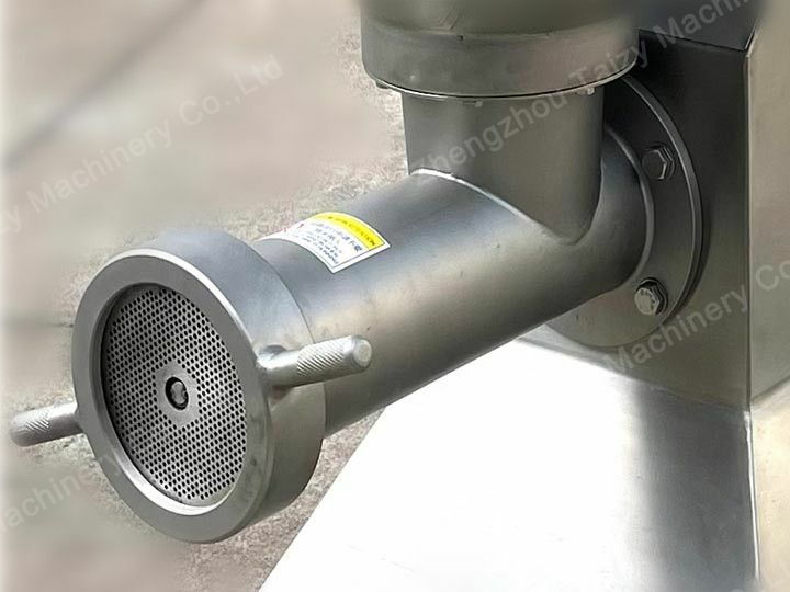 outlet of the potato paste machine