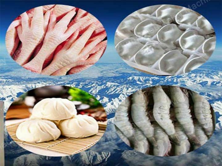 application of tunnel instant freezer machine