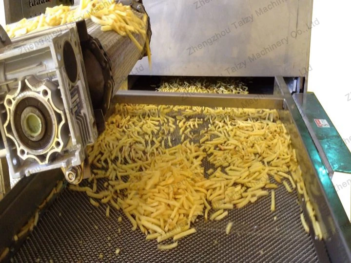 frozen french fry making