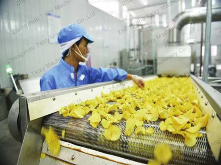 fry chips production