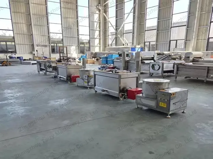 small frozen french fries processing plant design